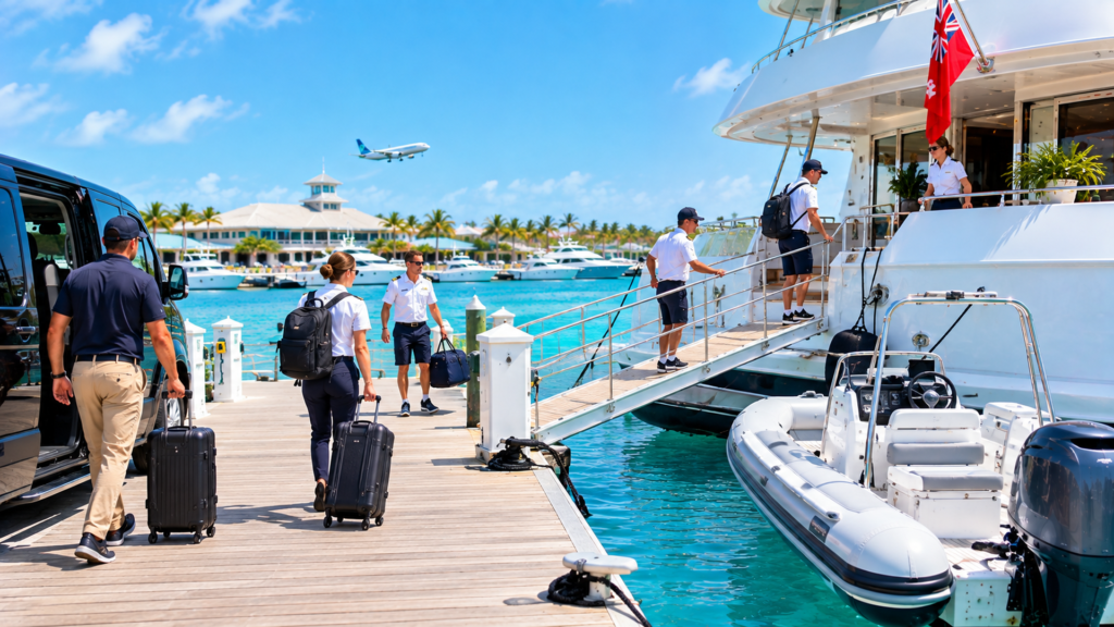 yacht crew transportation Nassau
